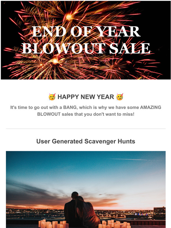 END OF YEAR SALE! DON'T MISS OUT ON MASSIVE SAVINGS!