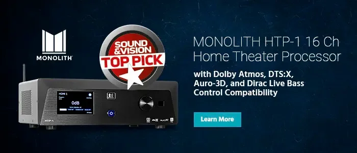 Monolith HTP-1 16-Channel Home Theater Processor with Dolby Atmos  DTS:X  Auro-3D  and Dirac Live Compatibility 