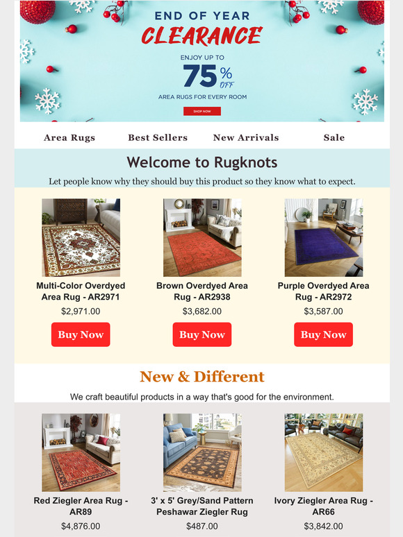 Enjoy New Year Clearance Sale 75% Off
