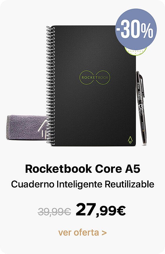 rocketbook core a5 cuaderno reutilizable
