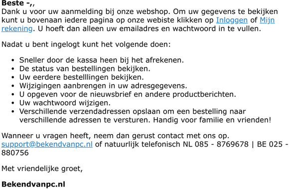 Beste -welkom bij Bekendvanpc.nl!