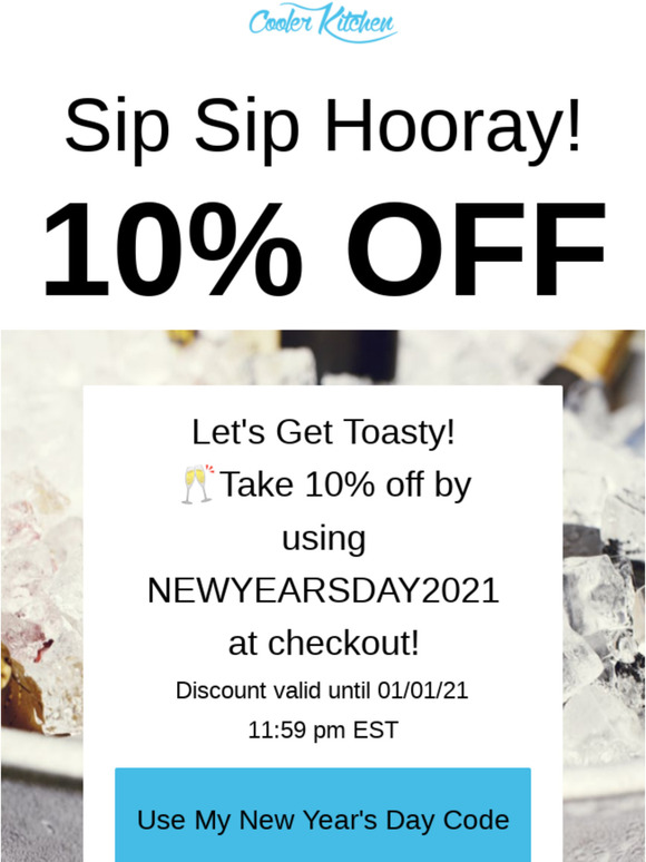 Hurry - Time To Save! 🍾 Start the New Year off right