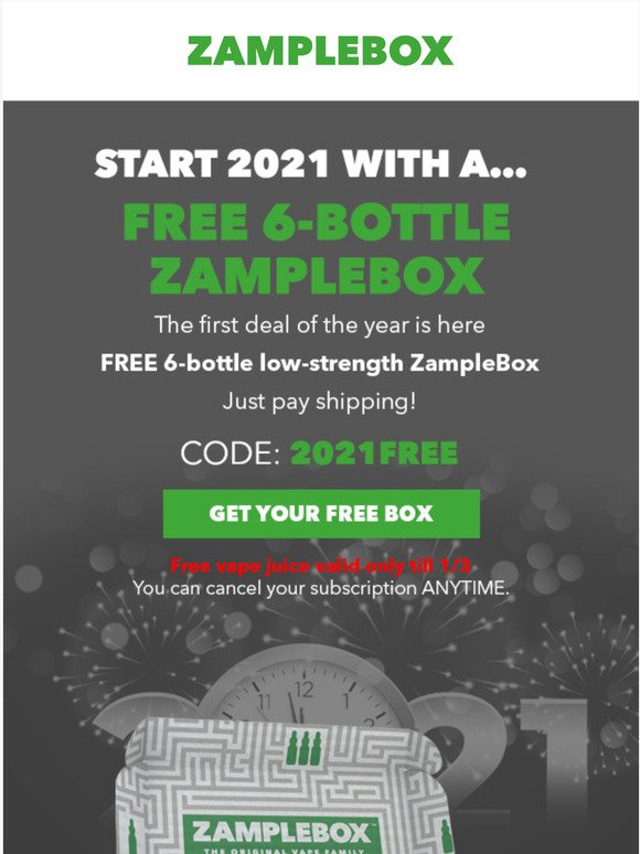 New Year, FREE ZampleBox!