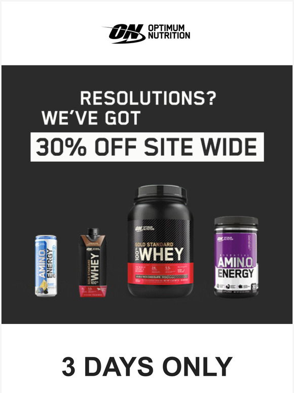 30% Off Three Days Only!