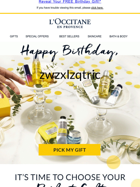 L Occitane Australia Happy Birthday Time To Treat Yourself Milled
