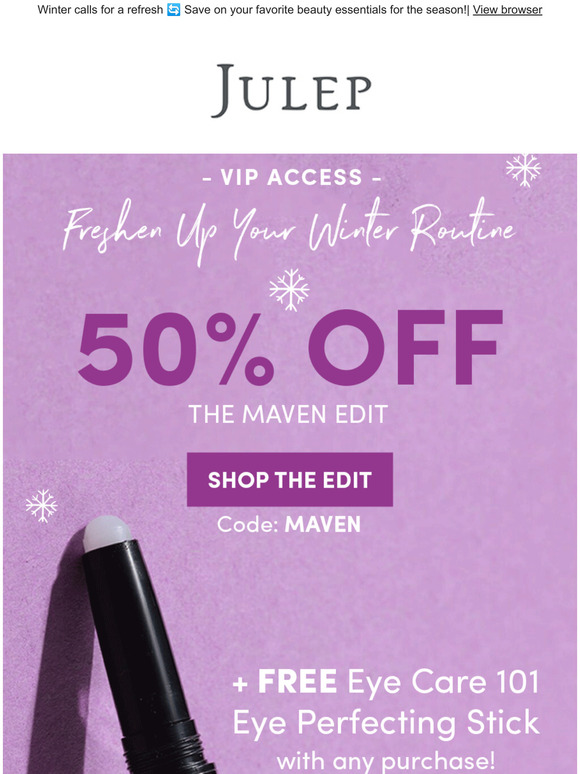 Julep New Year Fresh Routine Save 50 On Your Favorites Today Milled