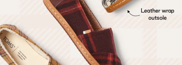red plaid leather wrap alpargata