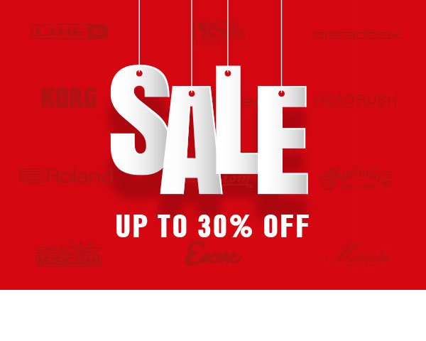 Sale. Up to 30% off.