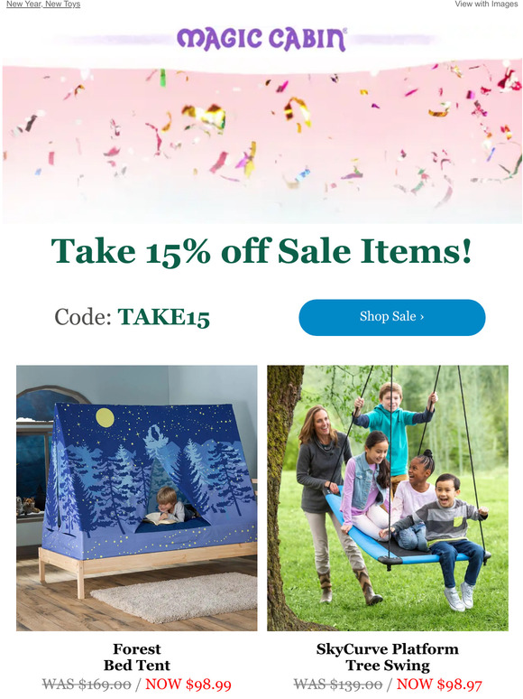 Save 15% off Sale Items before Midnight!