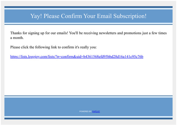 Yay! Please confirm your email subscription!