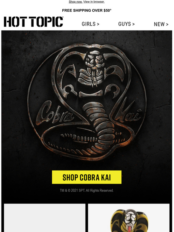 cobra kai hoodie hot topic