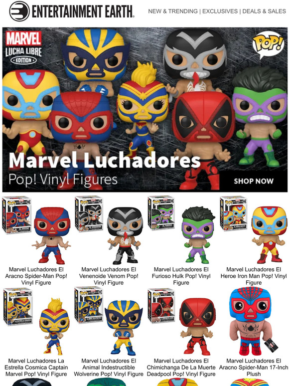 marvel luchadores pop