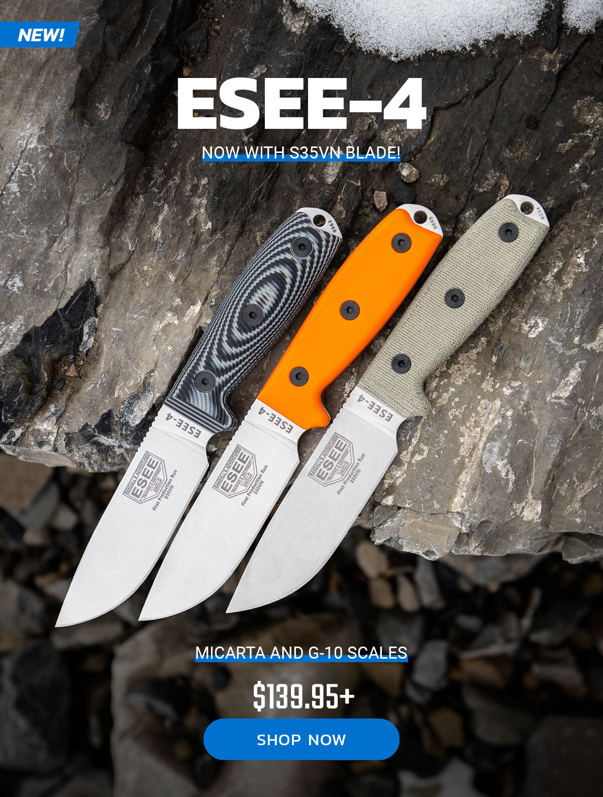 Blade HQ Source ESEE4 Now Has An S35VN Blade! Milled
