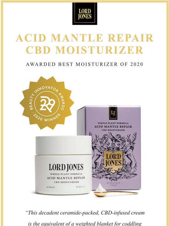 lord jones moisturizer