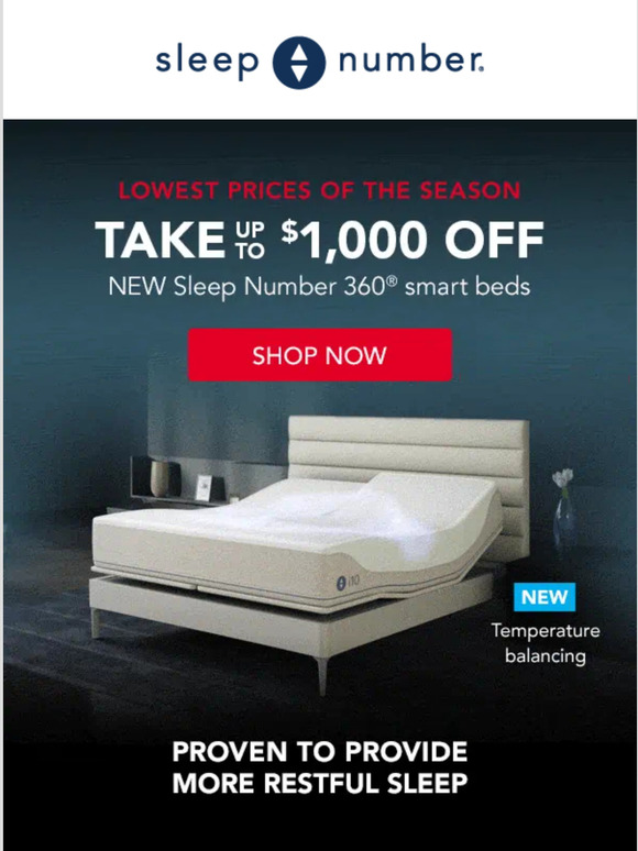 sleep number fall sale