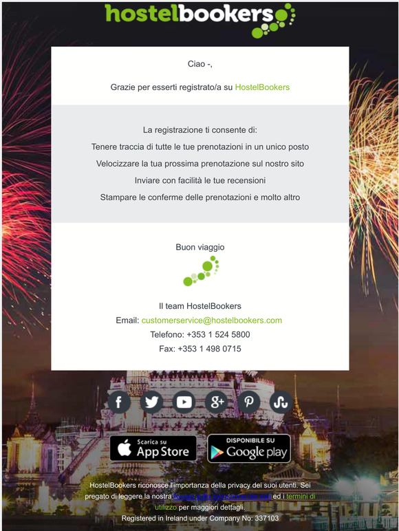 Benvenuto/a su Hostelbookers