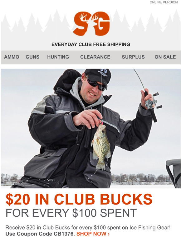 ice fishing gear clearance