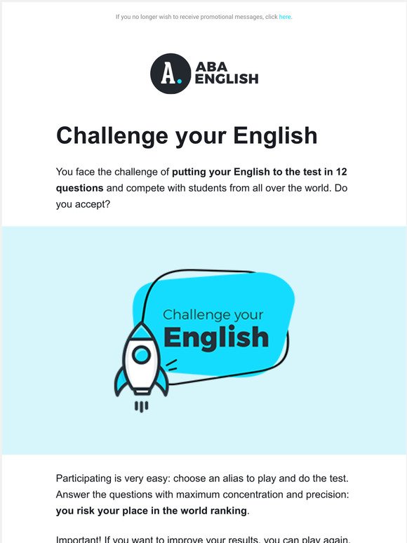 Challenge your English 💪🏆