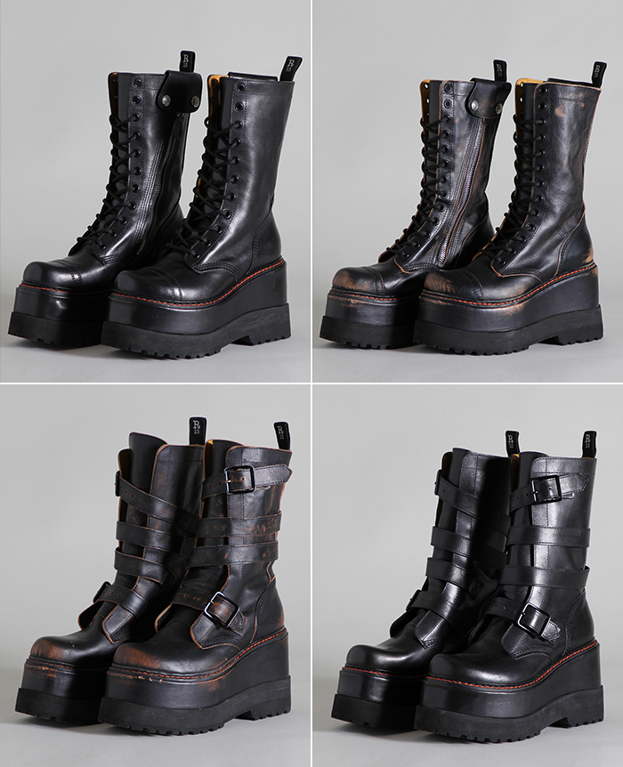 r13 platform combat boots