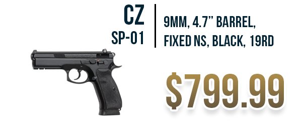 CZ SP-01 available at Impact Guns!