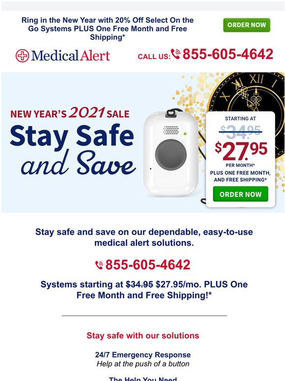 Medical Alert 20% Off Sale - Ends Today
