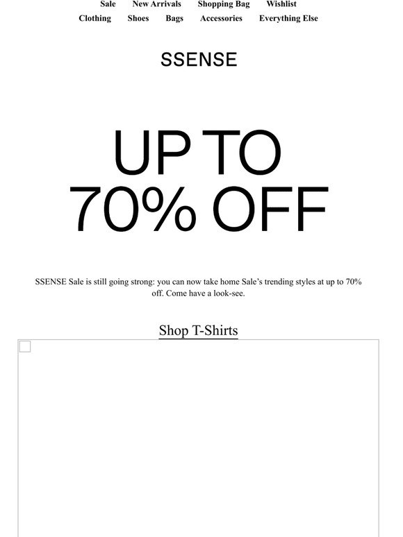 SSENSE: Sale up to 70% Off: Shop T 