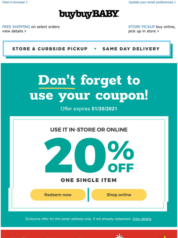 buybuybaby coupons
