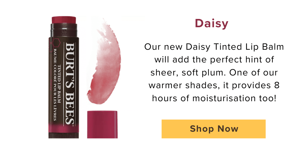 burt's bees tinted lip balm daisy