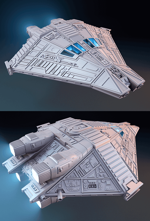 Gambody Premium 3d Printing Files Us The Legendary Uscss Nostromo And Narcissus For 3d Printing Are Ready To Launch Milled