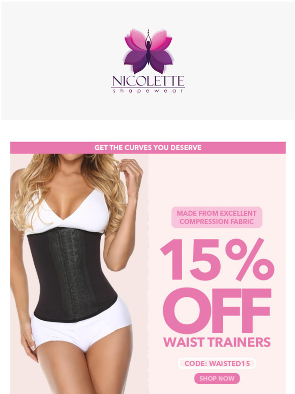 Waist Training season is here! Get up to 3 inches off your waist instantly 💖