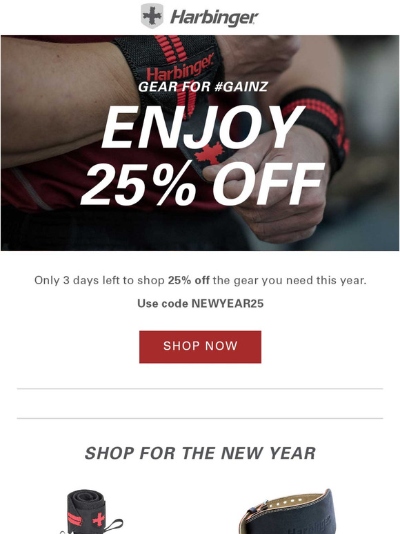 Hurry, final days to shop 25% off!