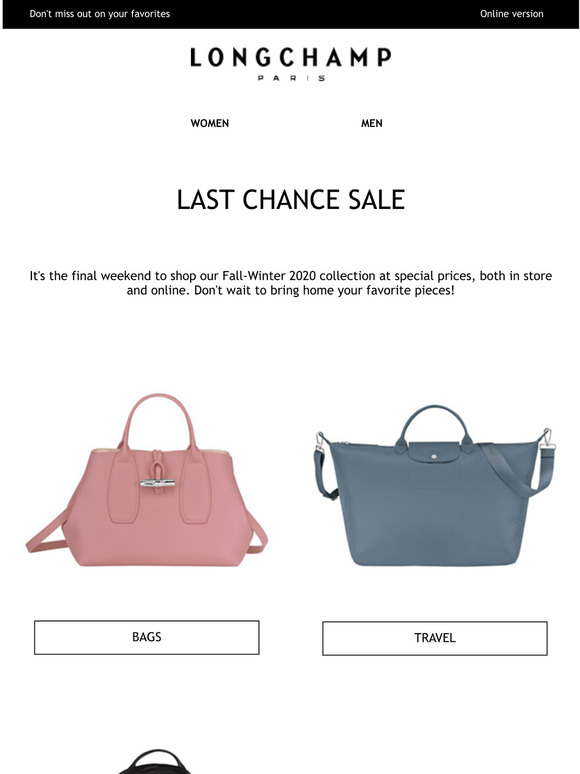 longchamp winter sale