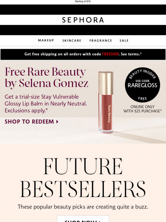 Sephora It’s here! A brandnew collection from Rare Beauty by Selena