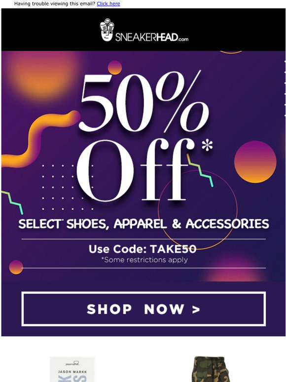 Hey There! The Hottest Shoes + Gear Discounted At 50% Off!