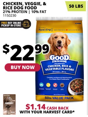 good friends dog food rural king