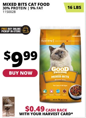 rural king good friends cat food