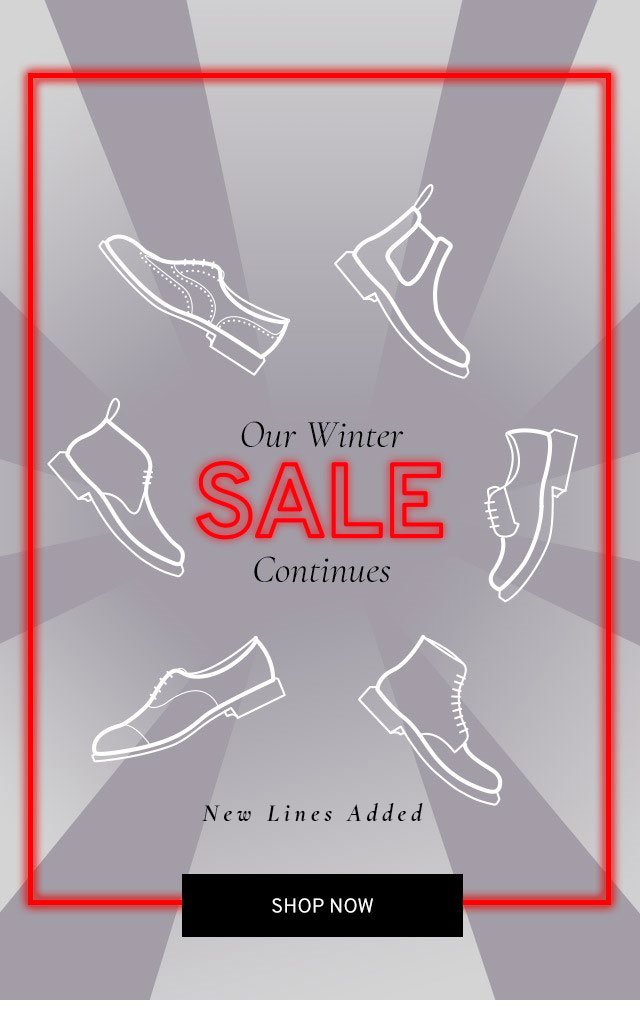 Winter Sale Continues | New Lines Added 