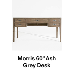 morris 60 ash grey desk