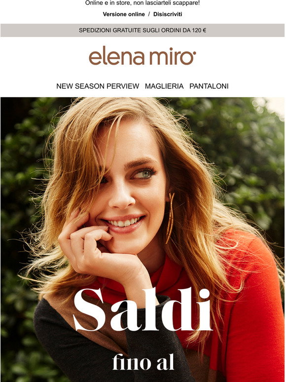 Elena Miro': Saldi, saldi, saldi fino al -40% | Milled