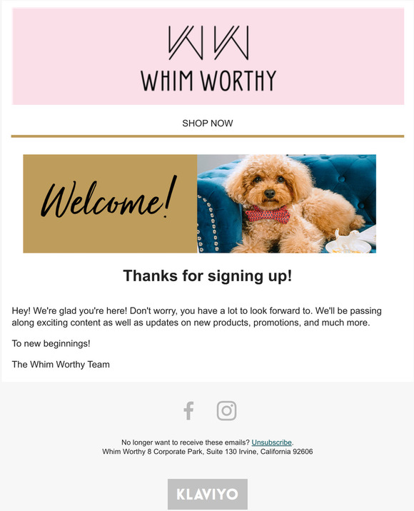 Thanks for signing up!