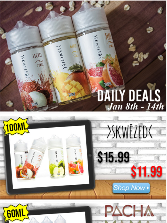 Daily Deals: Pachamama $9.99, Aqua $9.99, Skwezed $11.99