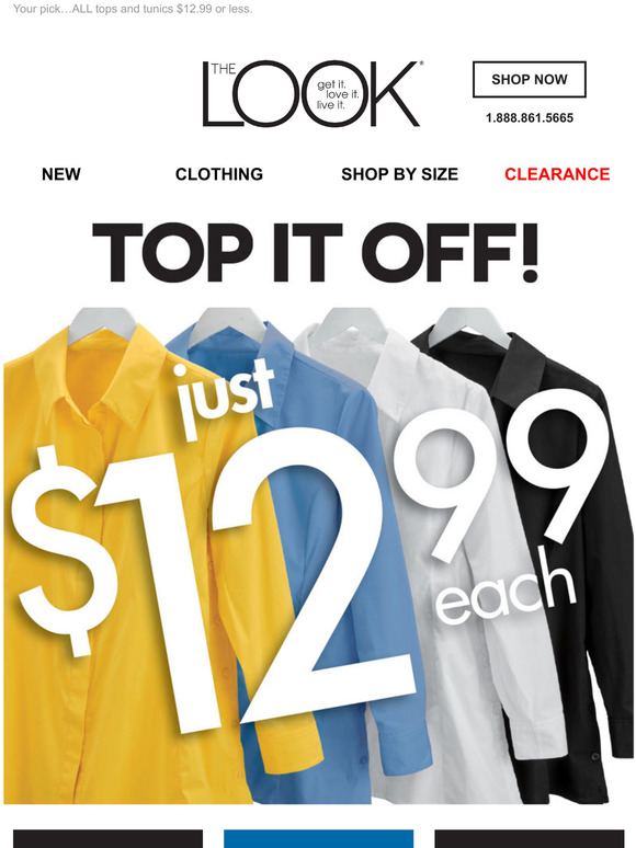 You Can't Top This: $12.99 (or less)!