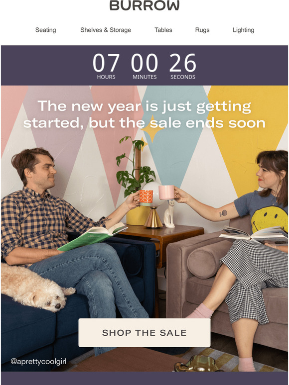 Burrow The Renewal Sale ends tonight Milled