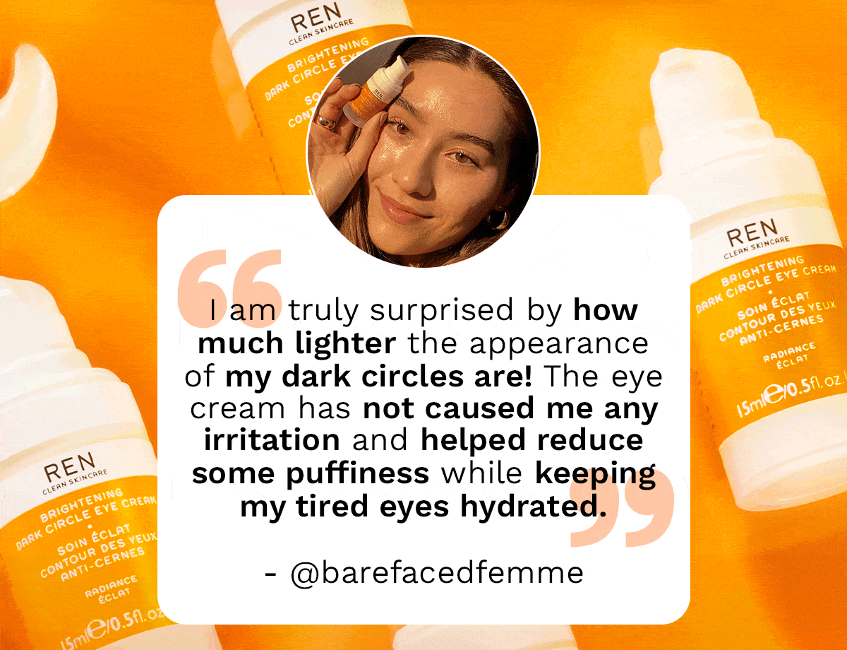 REN Influencer Approved, our NEW Eye Cream. Milled
