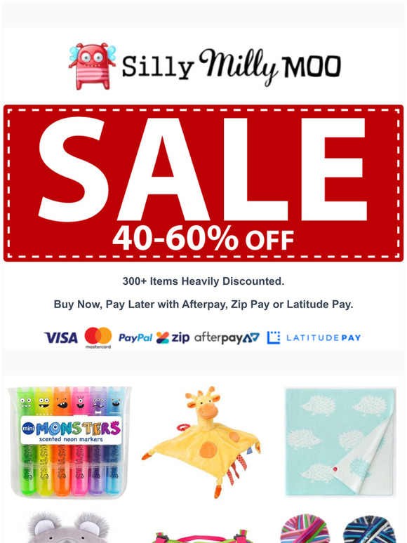 Shop the Sale - 40-60% Off - 300+ Items Discounted