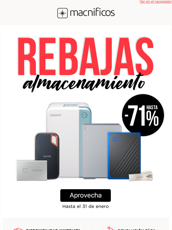 Rebajas, el mejor almacenamiento