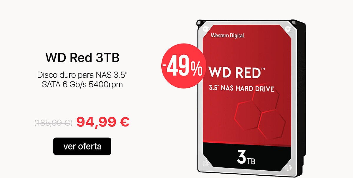 WD red disco duro interno 3tb