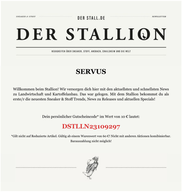 Willkommen beim Stallion!