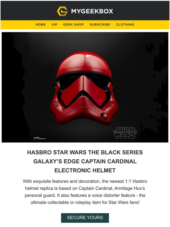ALERT! Hasbro Star Wars Black Series replica | 10% off Hot Toys
