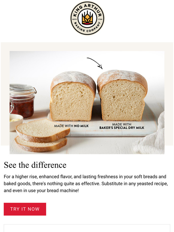 King Arthur Baking Company: This Ingredient = Better Baking | Milled